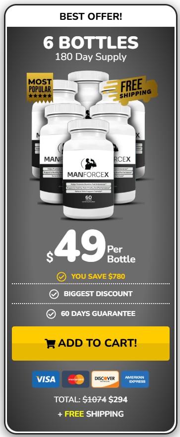 ManForceX 6 Bottle Price